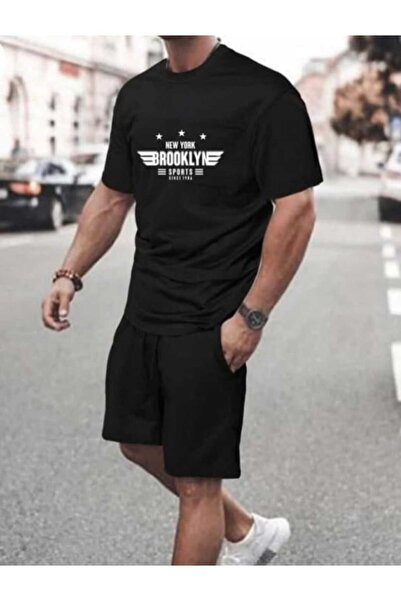 PERISENSE تي شيرت كبير الحجم للجنسين - مطبوع عليه نيويورك بروكلين