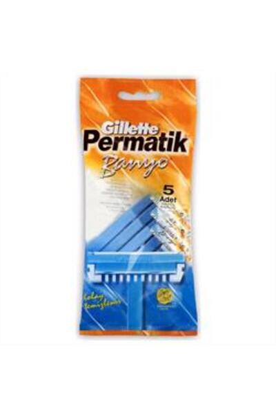 Baby ( KİL MASKESİ HEDİYE ) Gillette Permatik Banyo Kullan At Tıraş Bıçağı 5 ...