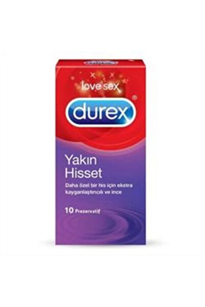 Durex ( KİL MASKESİ HEDİYE ) Durex Yakın Hisset 12 Adet ( 1 ADET )