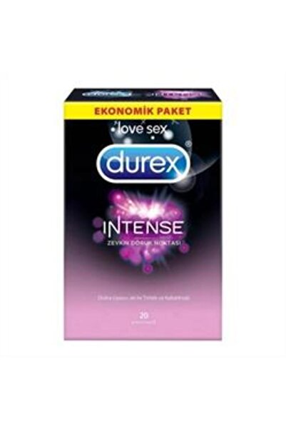 Durex ( KİL MASKESİ HEDİYE ) Durex Intense Prezervatif 20 Adet ( 1 ADET )