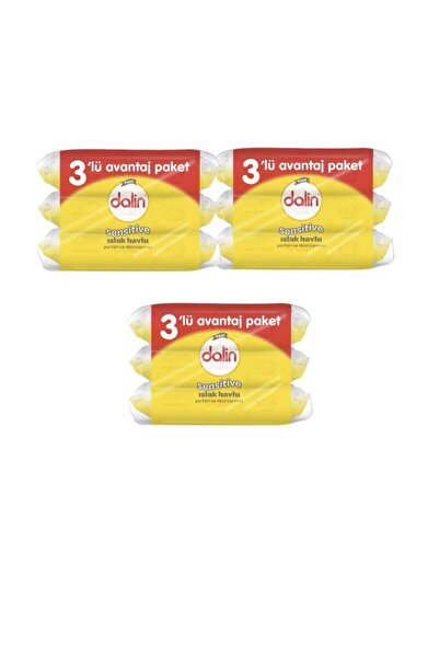 Dalin 56 عبوة مناديل مبللة - × 9 قطع