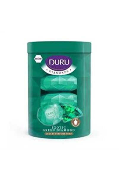 Duru ( KİL MASKESİ HEDİYE) Diamonds Serisi Katı Sabun Yeşil 4*90 gr ( 1 ADET )YE
