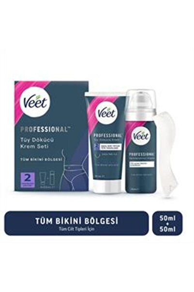 Veet ( KİL MASKESİ HEDİYE ) Veet Professional Bikini Bölgesi Tüy Dökücü Krem ...