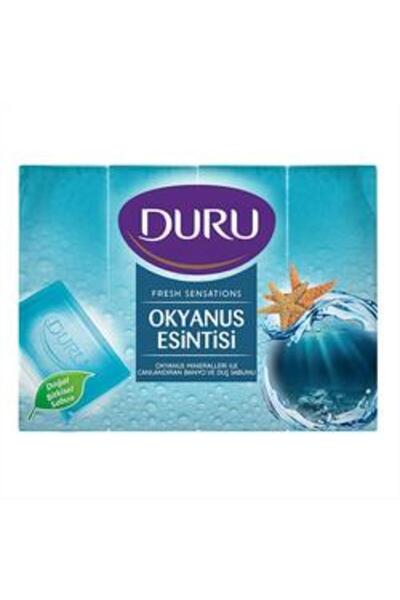 Duru ( KİL MASKESİ HEDİYE ) Duru Duş Sabunu 4x150gr Okyanus Esintisi ( 1 ADET )