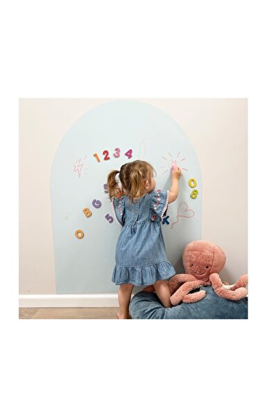 Hdg Açık Mavi Renk Yapışkanlı Manyetik Duvar Panosu Mıknatıs tutan Pano 60x90 cm