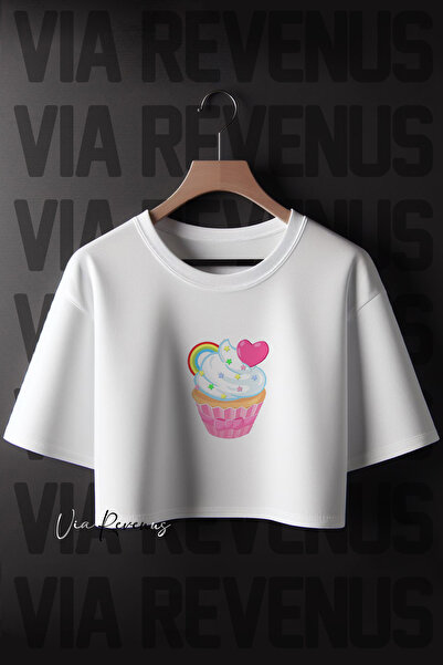 Vordevia Cupcake Štampano Coquette 2024 Fashion Short Sleeve okrugla kragna W...