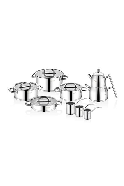 AROW Apollo 13 Piece Steel Pot Set