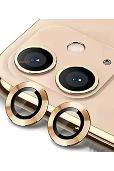 Go Aksesuar Iphone 11 - 12 VE 12 MİNİ İLE BİREBİR Uyumlu  Kamera Lens Koruyuc...