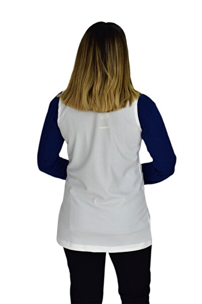 BAGLAN Жіночий жилет з крепу - кремовий колір, модель RY-16720