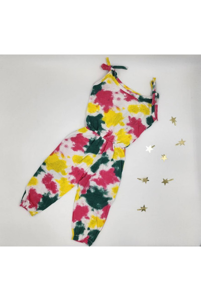 By Cwhr Colorful Rope Strap 100% Cotton Girl's Summer Jumpsuit