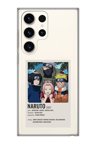 Samsung Galaxy S24 ULTRA Compatible Naruto Anime Patterned Transparent Phone Case
