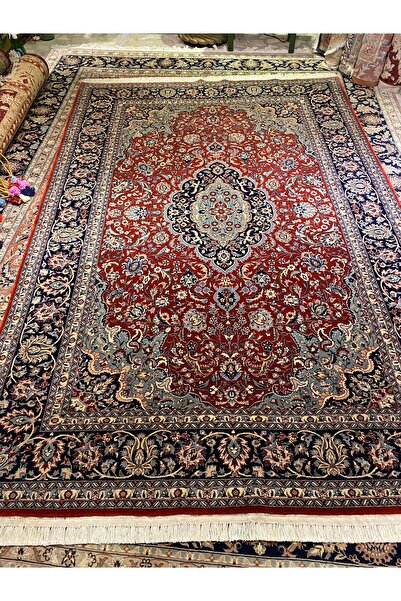 RD RAMAZAN DAĞ EL HALI SANATI El Dokuma Çin İsfahan Halısı Birinci Sınıf kali...