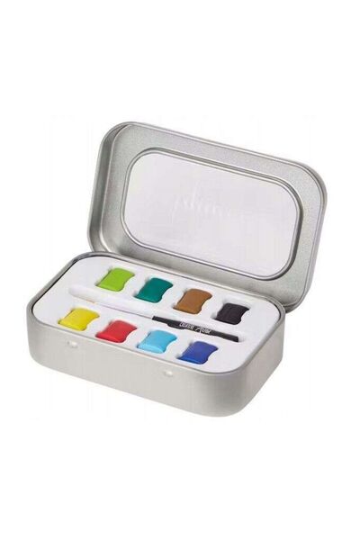 Genel Markalar Creative  Seyahat (Kır) Tipi Artist Sulu Boya 8’li Set + Fırça