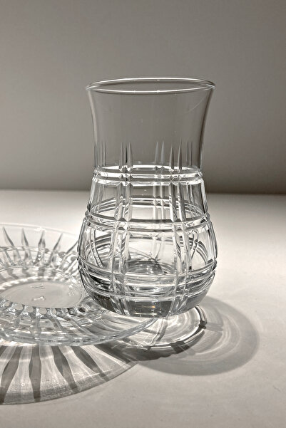 RIBELLA DESIGN Eva 6 Kişilik 12 Parça Çay Seti 170cc Ekose Model