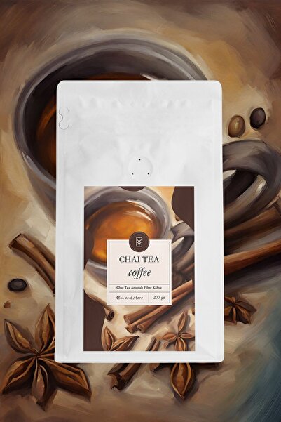 Mim and More Chai Tea Coffee - Chai Tea Aromalı Kahve Çekirdek Kahve, 200 gr