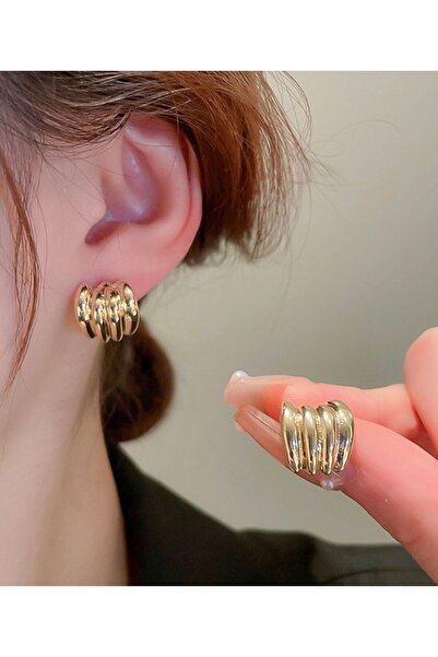 monalisatoka Kadın Gold Küpe