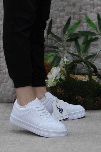 U.S. Polo Assn. Pantofi de damă US Polo Assn.Suri White - Pantofi originali confortabili