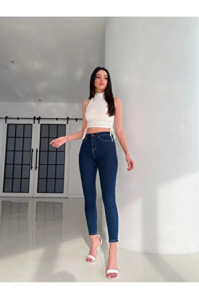 dressmix Жіночий супер-обтислий еластичний лікра синій