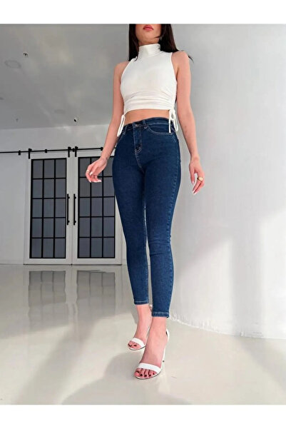 dressmix Жіночий супер-обтислий еластичний лікра синій