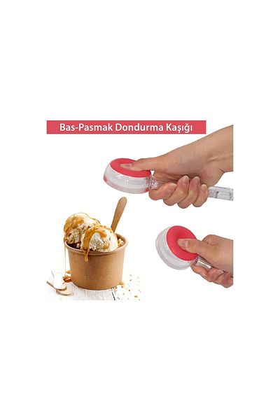 devigo 2 Pcs Bass and Finger Ice Cream Spoons