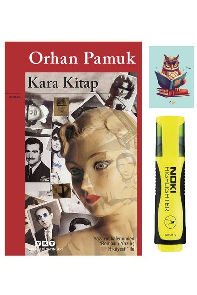 Yapı Kredi Yayınları Kara Kitap - Orhan Pamuk - - Yellow Highlighter Pen - No...