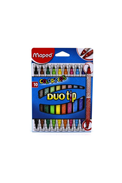 Maped قلم طلاء من اللباد Peps Duo Type 10 ألوان849010