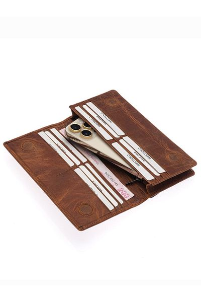 Westpolo Phone Compartment Genuine Leather Wallet Portfolio
