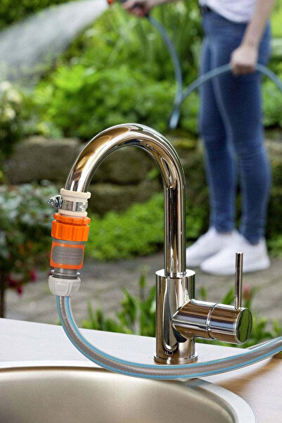 Binbirreyon Practical Clamp-On Faucet Hose - Automatic Popup, Indoor and Outdoor Connection Ae104