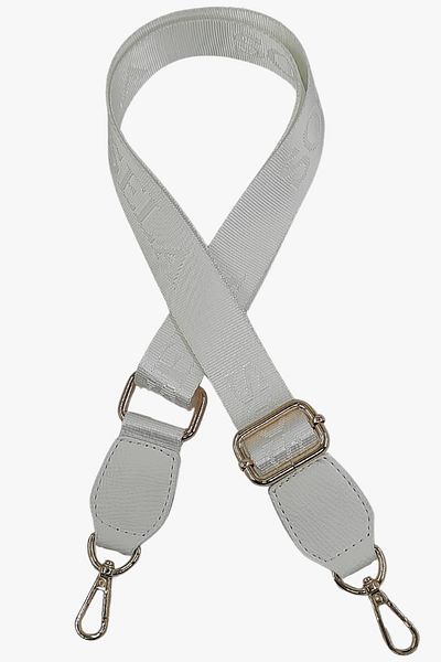 SOSELA 99-90005 White 4 Cm Column Gold Strap Bag Accessory
