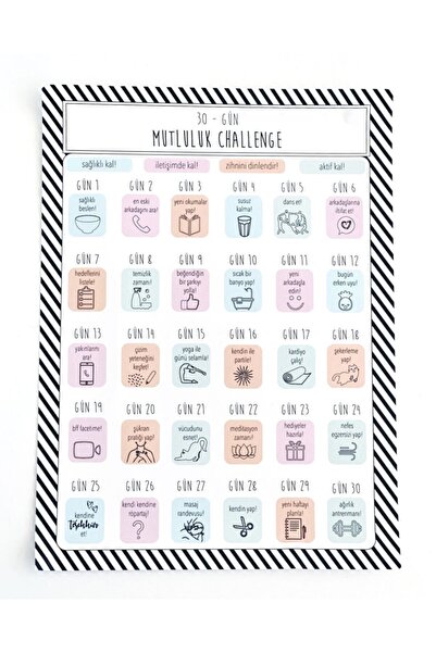 Bikutumutluluk Hediyelik - Mutluluk Challenge Sticker Seti