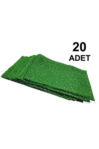 Hobialem 20 Adet, Yapay Çim, A4 Boyutunda, Maket, Dekoratif, Çim Tabakası, Ya...
