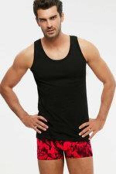 Kom Tricou negru Henry 2 piese pentru bărbați