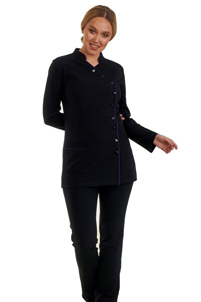 FBC Tekstil 9 Düğmeli Doktor Önlüğü Eczacı Önlüğü Hemşire Önlüğü Estetisyen Ö...