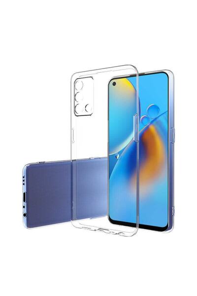 Fibaks Oppo A74 Uyumlu Kılıf 3d Kamera Korumalı Şeffaf 0.4mm Yumuşak Süper Si...