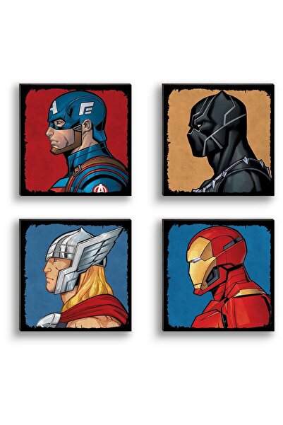 Hayal Poster Hayal Marvel Yenilmezler 4'lü Tablo