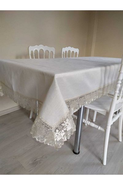 Çeyiz Bahçesi Față de masă Tura din dantelă franceză