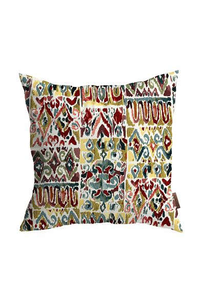 Alacastore 50x50 Husă de pernă decorativă cu două fețe cu motiv anatolian