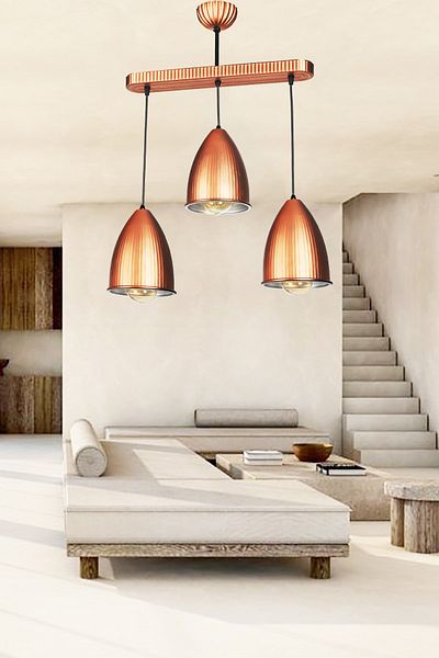 VENON Space Lighting - 3 Row Black Bronze Case Chandelier