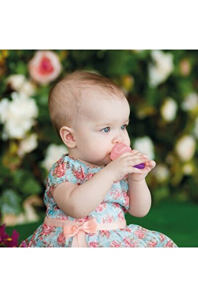 Genel Markalar Silikon Meyve Emziği Ve Diş Kaşıyıcı Pembe