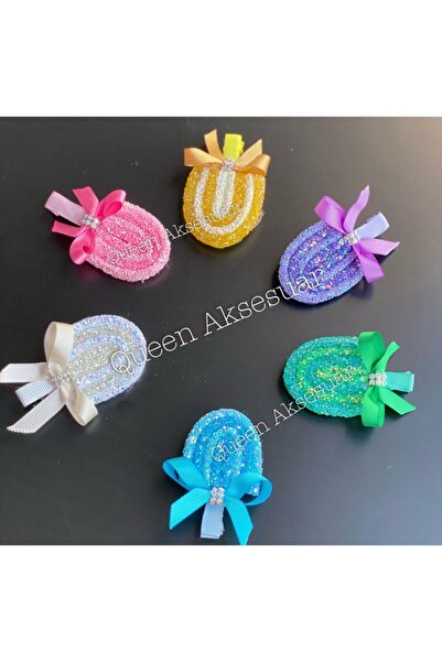 QUEEN AKSESUAR Set de catarame mare, de lux, personalizat, cu sclipici, paiete, bomboane colorate, pentru înghețată, roz, violet, albastru, verde, galben