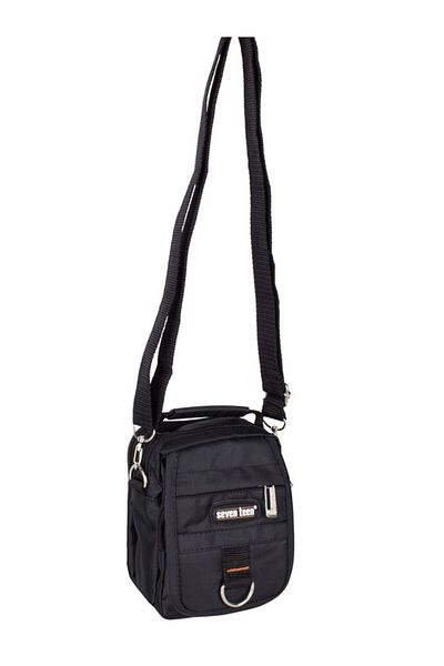 SEVENTEEN 2349 Model Black Men's Bag - Shoulder, Belt and Cross Design