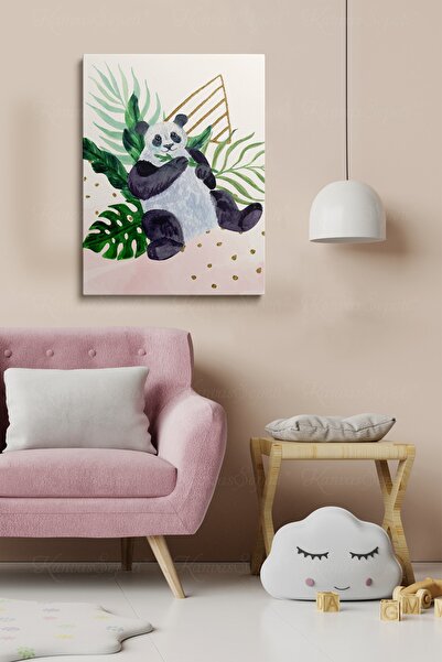 KanvasSepeti Dekorativna slika u okviru od platna sa Sa apstraktnim dezenom f...