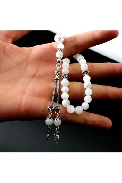 PİGADO 925 проба срібла, місячний камінь з бахромою, натуральний камінь, чотки