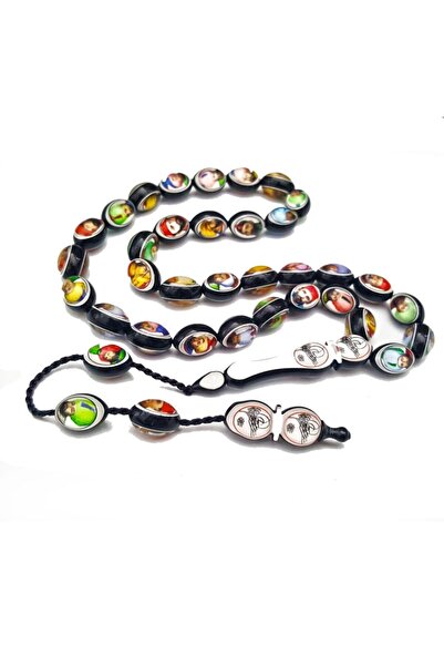 PİGADO سبحة صلاة بتصميم مطرز من السلاطين العثمانيين على العنبر المضغوط