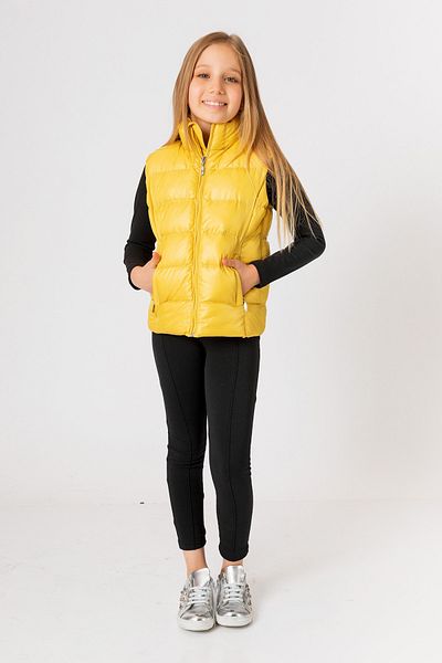 incity Girl's Yellow Puffer Vest