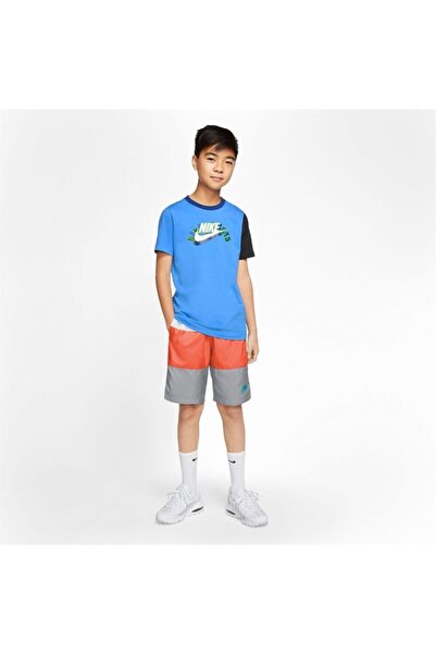Nike Erkek Çocuk Deniz Şortu B Nsw Short Woven Block Cw1021