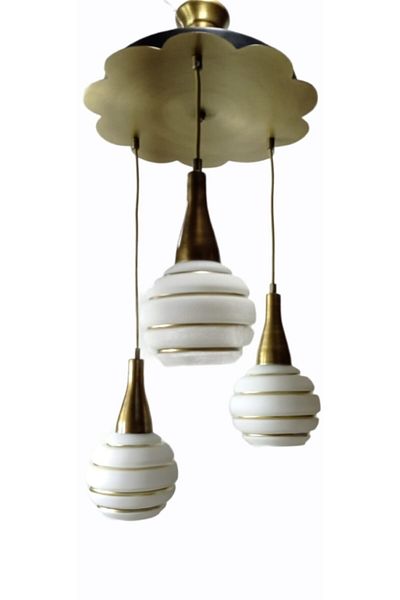 Uçar Papatya Gold Striped Antique 3-Piece