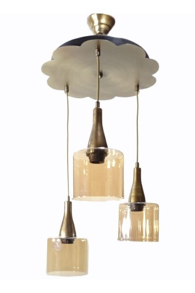 Uçar Papatya 3 Pack Antiqued Honey Glass