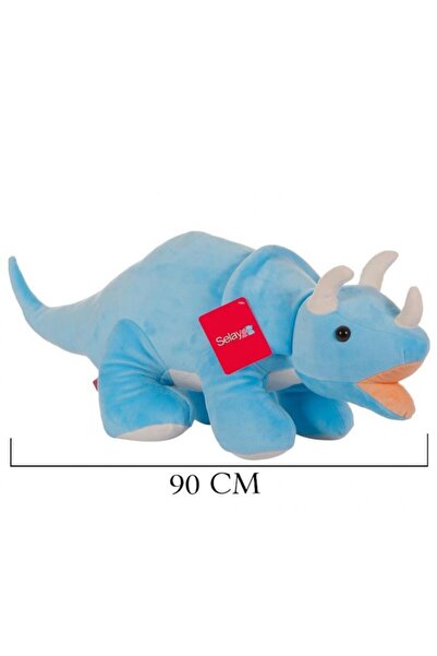 SELAY TOYS Mavi Triceratops Dinozor 90 cm