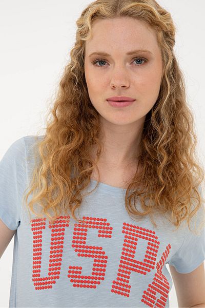 U.S. Polo Assn. Tricou albastru pentru femei